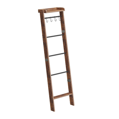 Hzuaneri versatile quilt ladder suitable for living room, bedroom, and entryway organization.