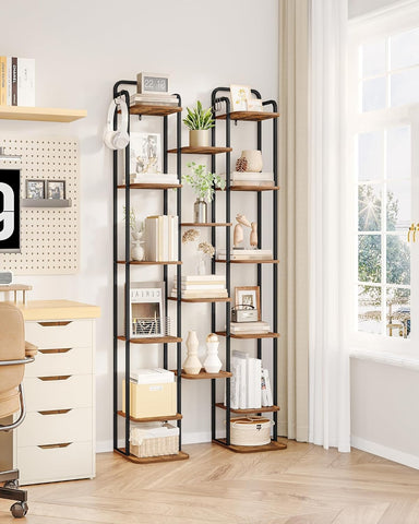 Hzuaneri shoe rack assembly guide demonstrates easy setup with labeled parts.