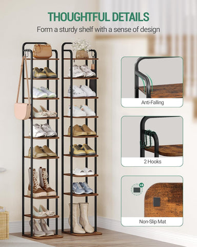Hzuaneri shoe rack entryway scene keeps entry clutter organized and welcoming.