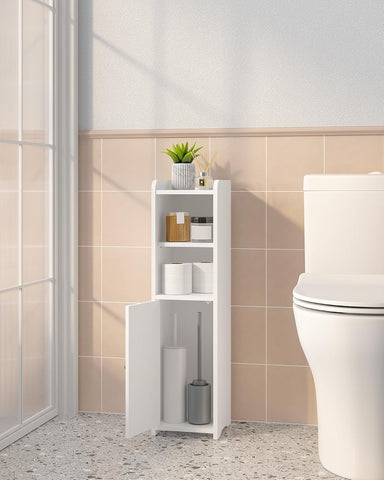 Hzuaneri small corner cabinet highlights corner-friendly design for tight spaces.
