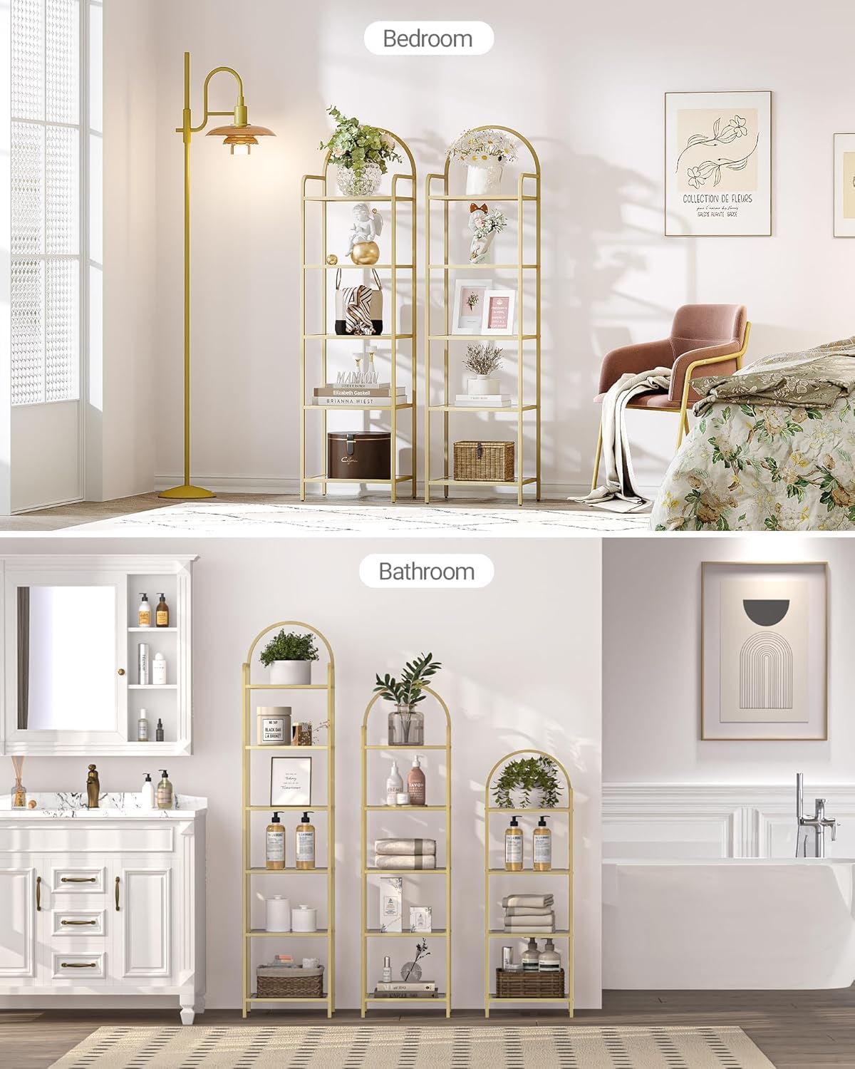 Hzuaneri space-saving bookcase fits narrow corners without crowding rooms.
