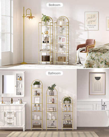 Hzuaneri space-saving bookcase fits narrow corners without crowding rooms.