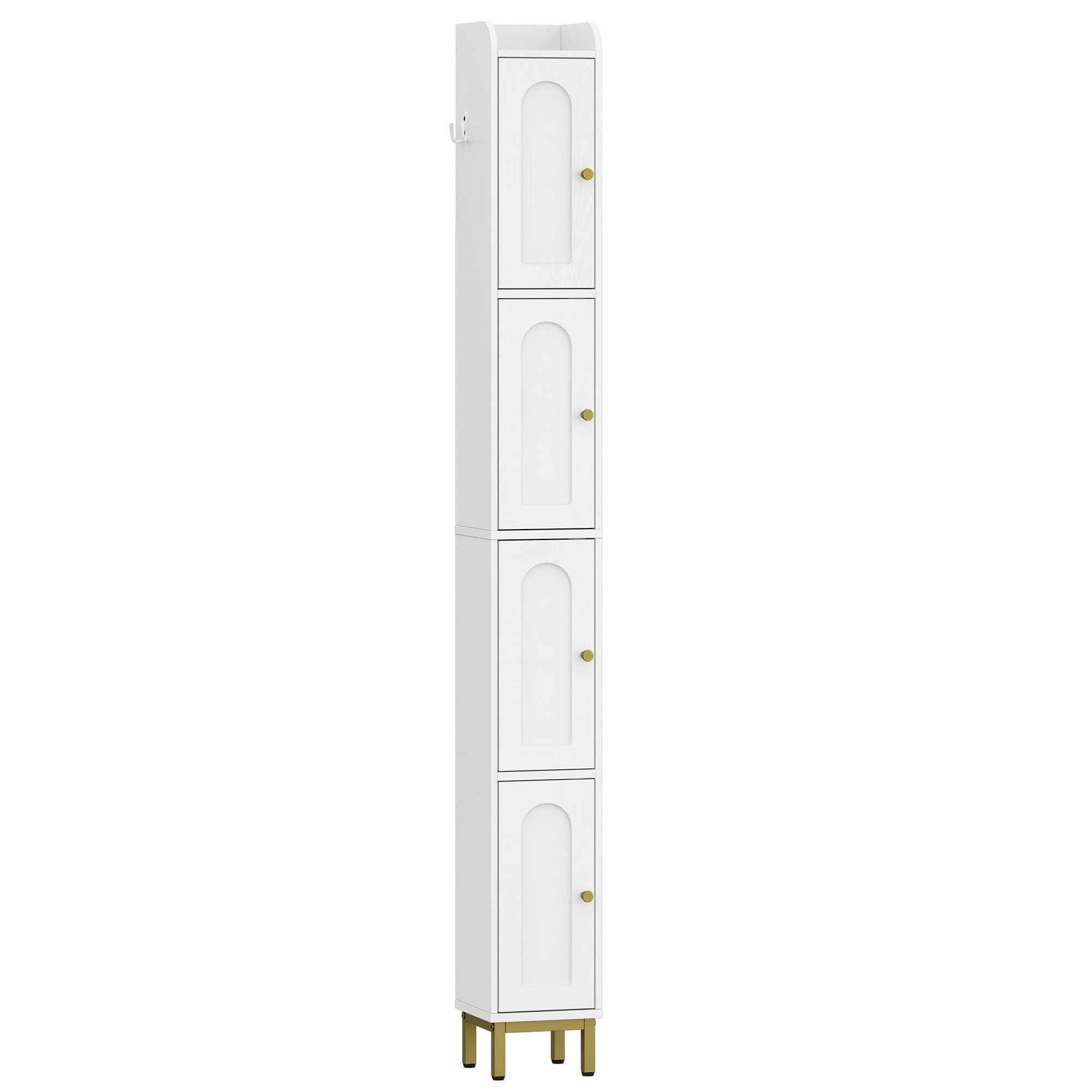 Hzuaneri space-saving tall storage unit fits tight corridors.