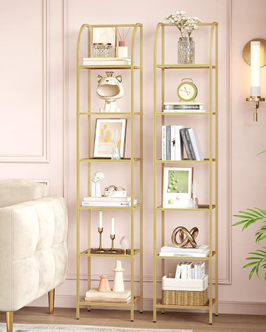 Hzuaneri tempered glass shelves provide sturdy, clean display surfaces
