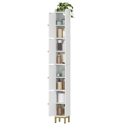 Hzuaneri vertical storage cabinet keeps tall spaces organized.