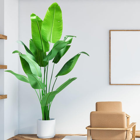 HZXGCP Bird of Paradise silk plant ideal for indoor decor.