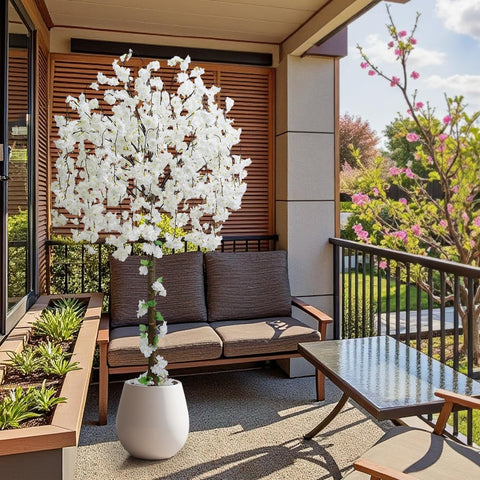 HZXGCP 6ft cherry blossom tree suitable for indoor or outdoor decor