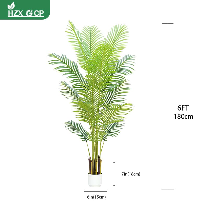 HZXGCP palm tree with realistic leaves adds tropical vibes to a bedroom