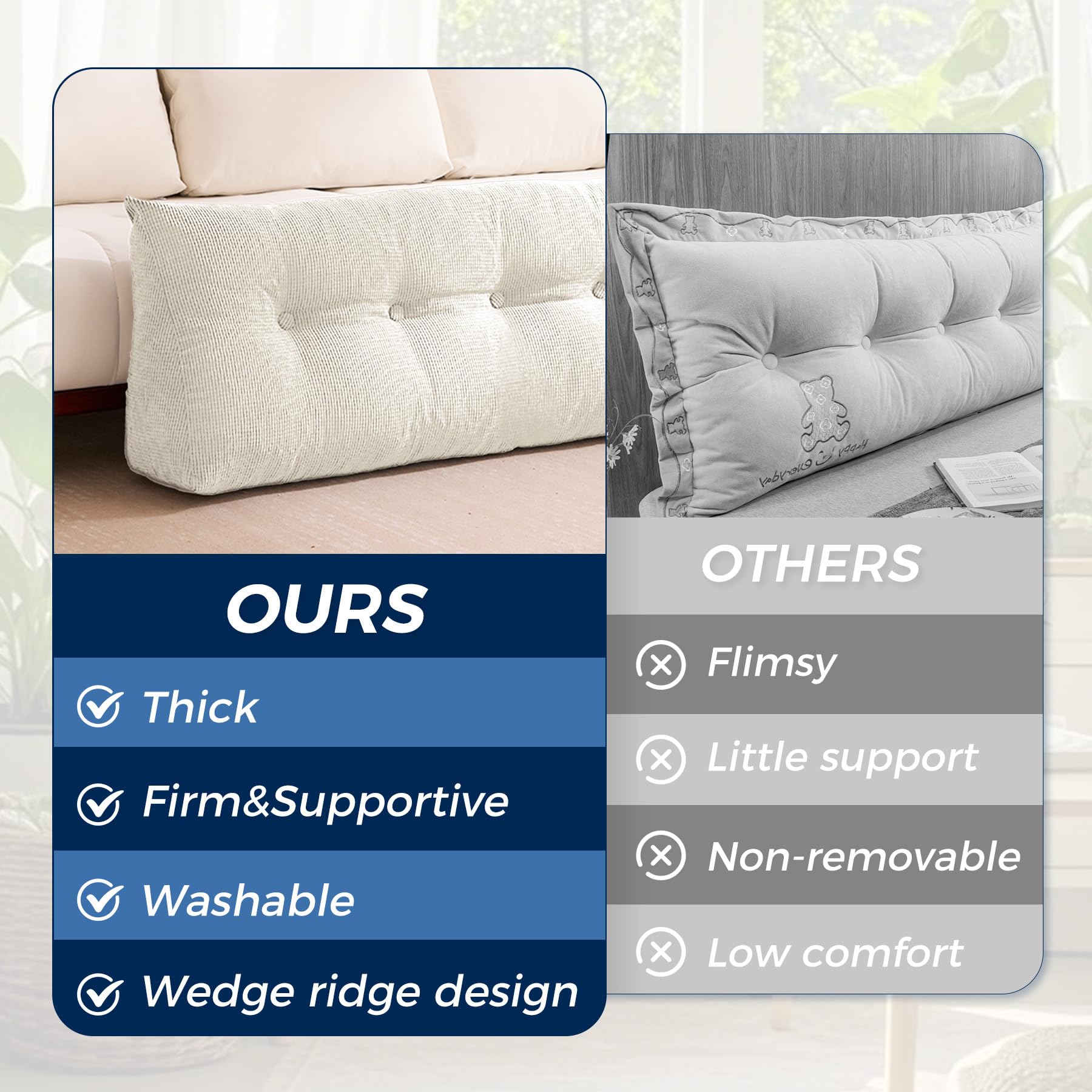 IASEAHK removable cover with zipper detail for easy cleaning.