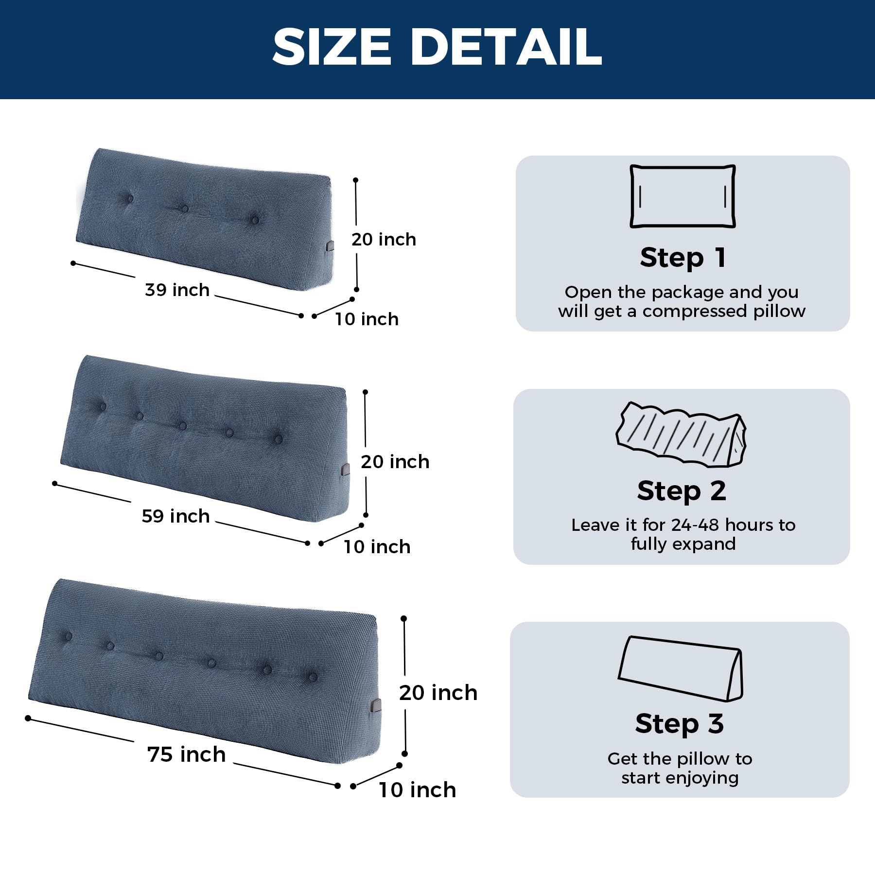 IASEAHK triangle wedge pillow bed setup versatile for reading