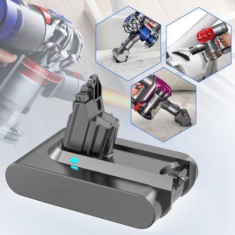 Ibanti V6 replacement battery LED glow signals charging status at a glance