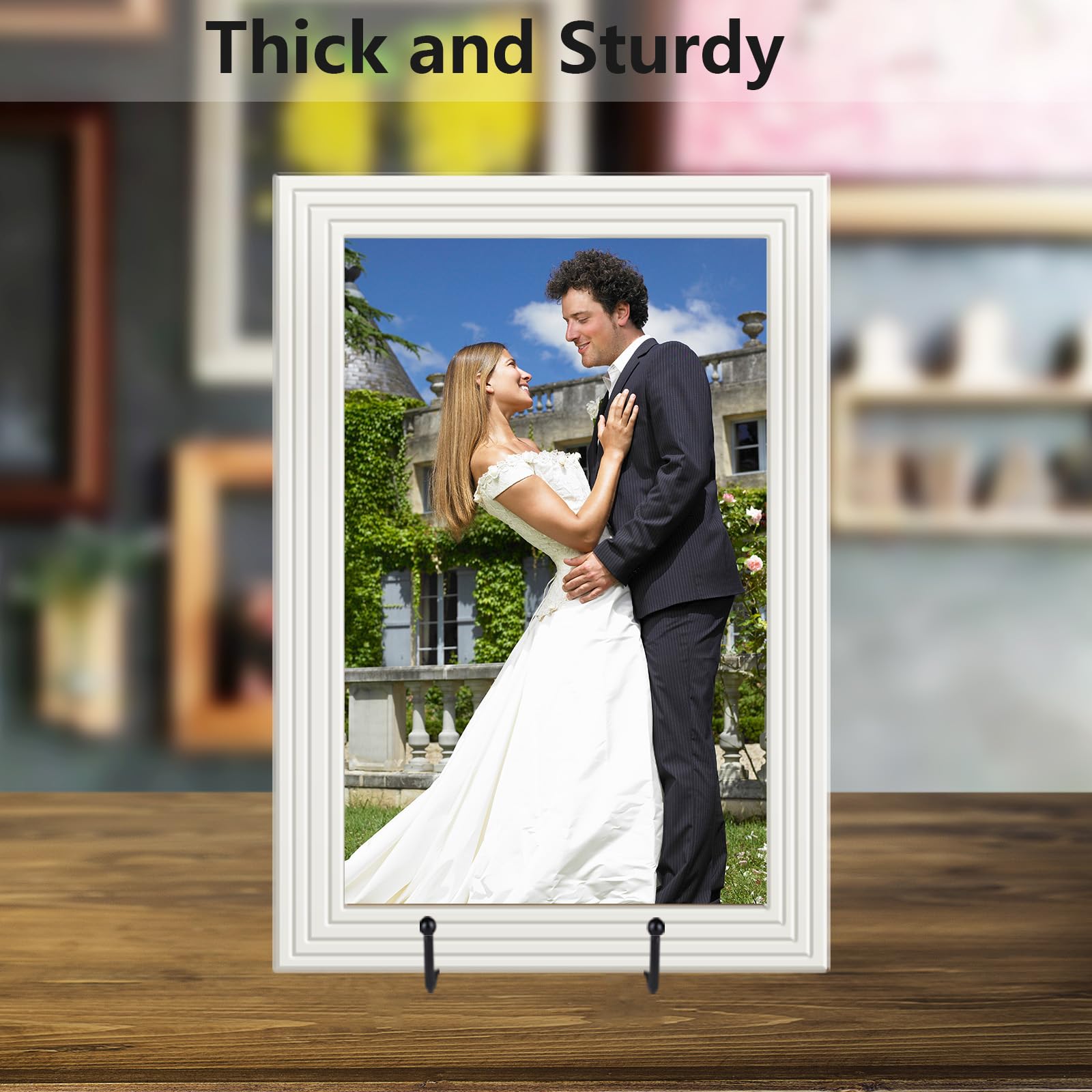 IBosins 12-inch display stands support items up to 36 inches tall safely.
