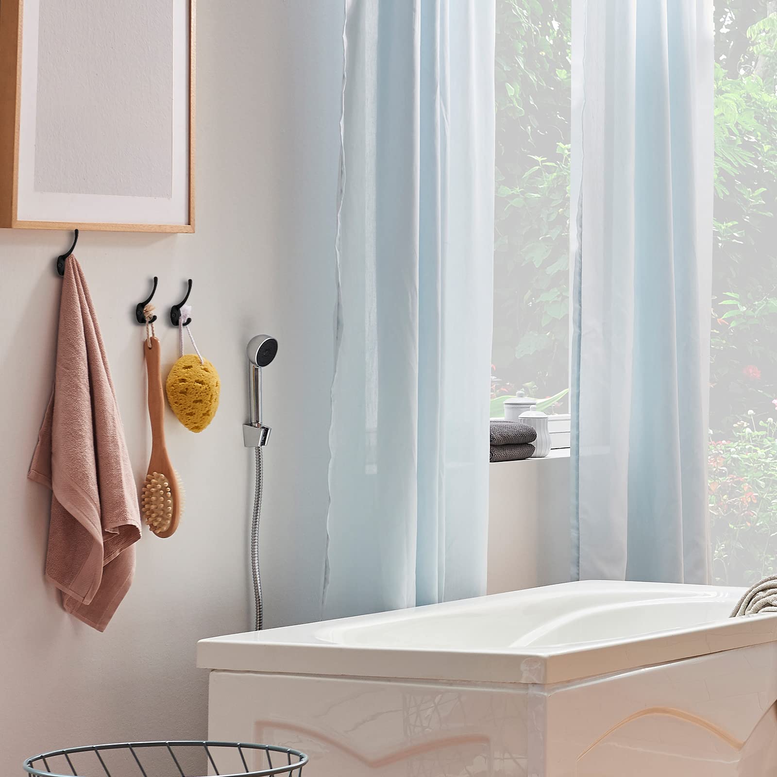 IBosins versatile hooks for bathroom, bedroom, and hallway organization
