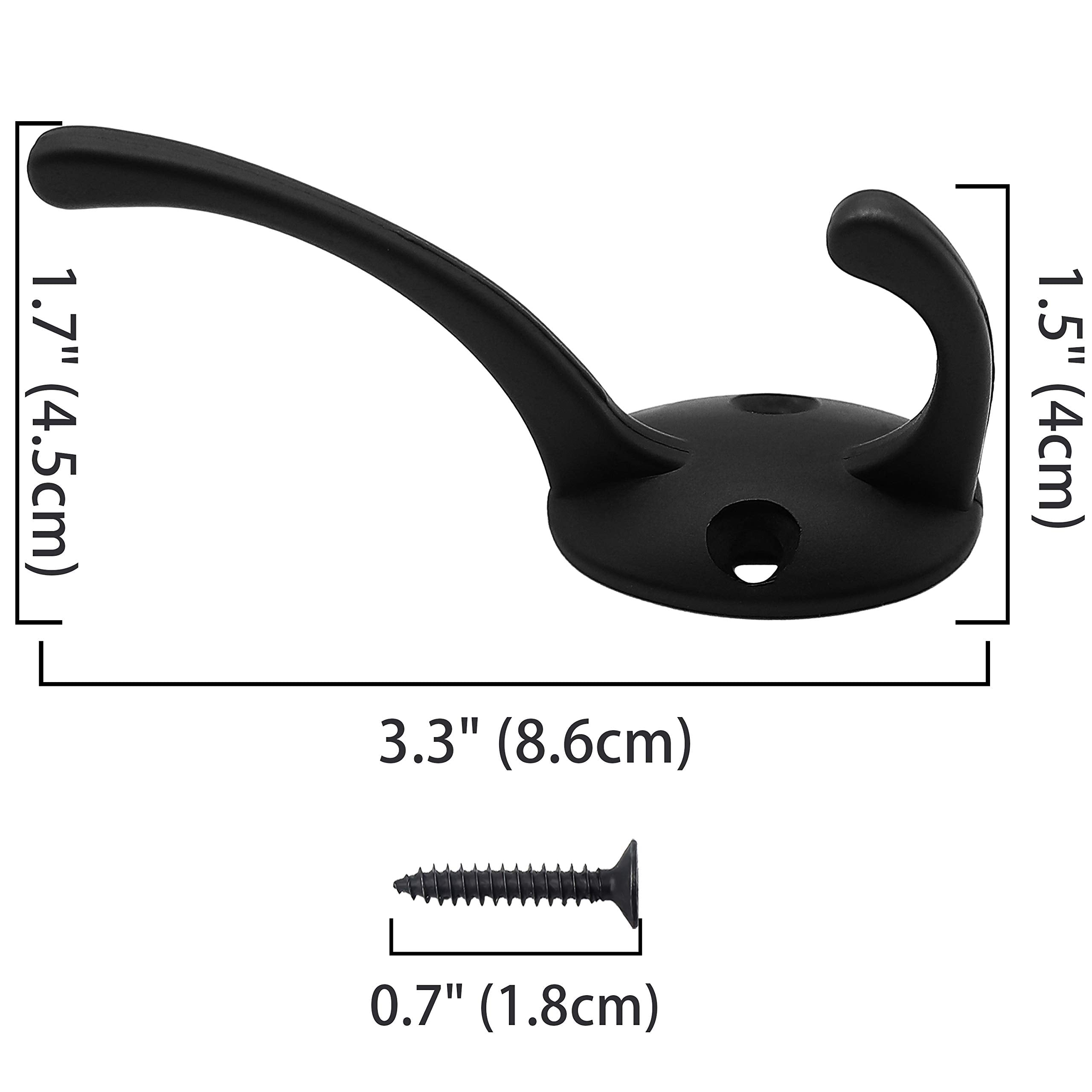 IBosins heavy-duty coat hooks hold coats, bags, towels with confidence