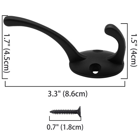 IBosins heavy-duty coat hooks hold coats, bags, towels with confidence