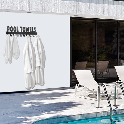 IBosins outdoor decor boosts poolside organization and ambiance.
