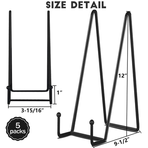 IBosins thick-wire display easel provides sturdy support for artwork and books.