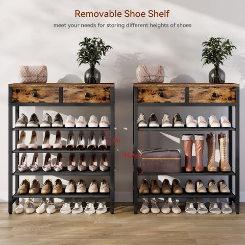 IBUYKE entryway organization demonstrates tidy, accessible footwear.