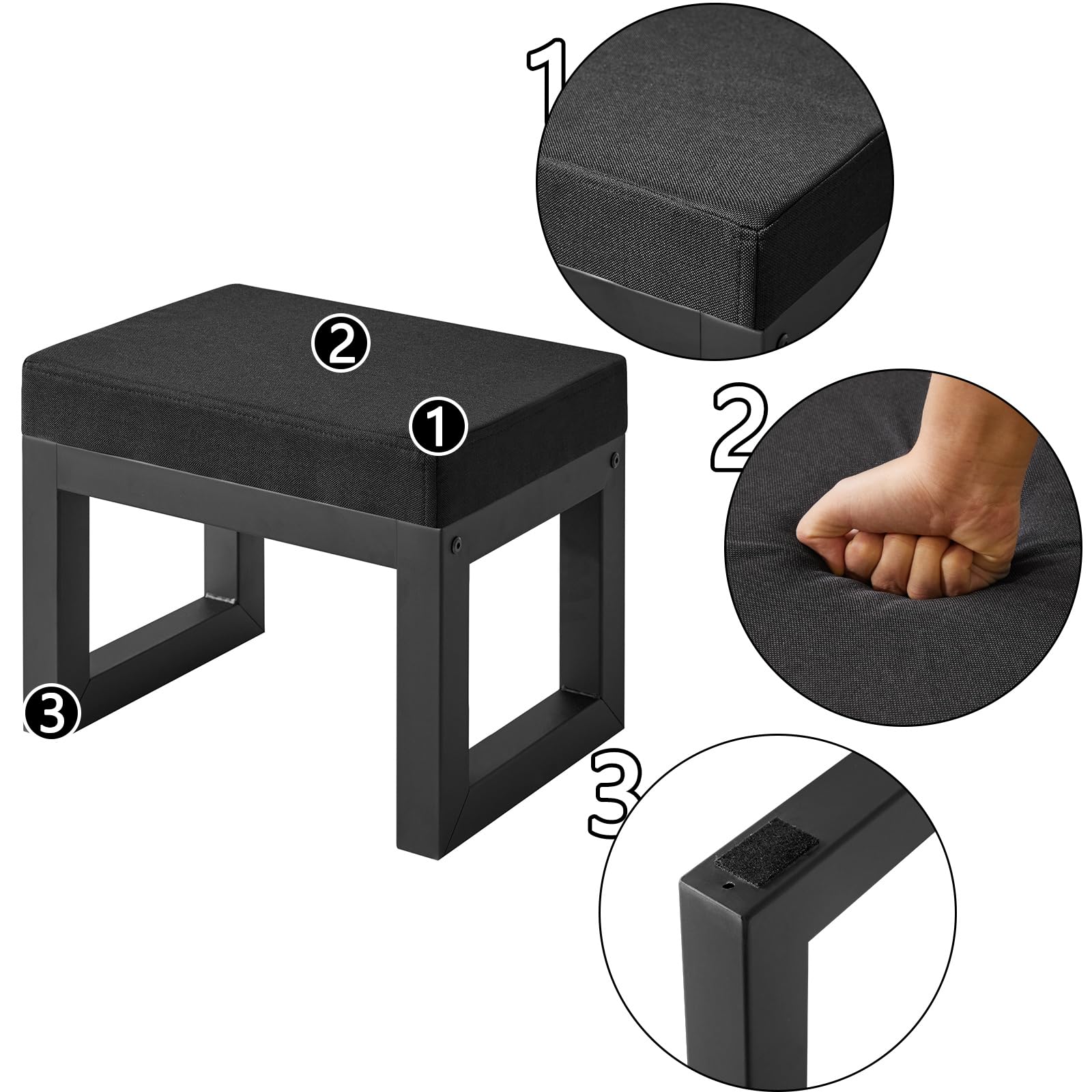 IBUYKE under-desk footrest use demonstrates ideal companion for desk work and posture