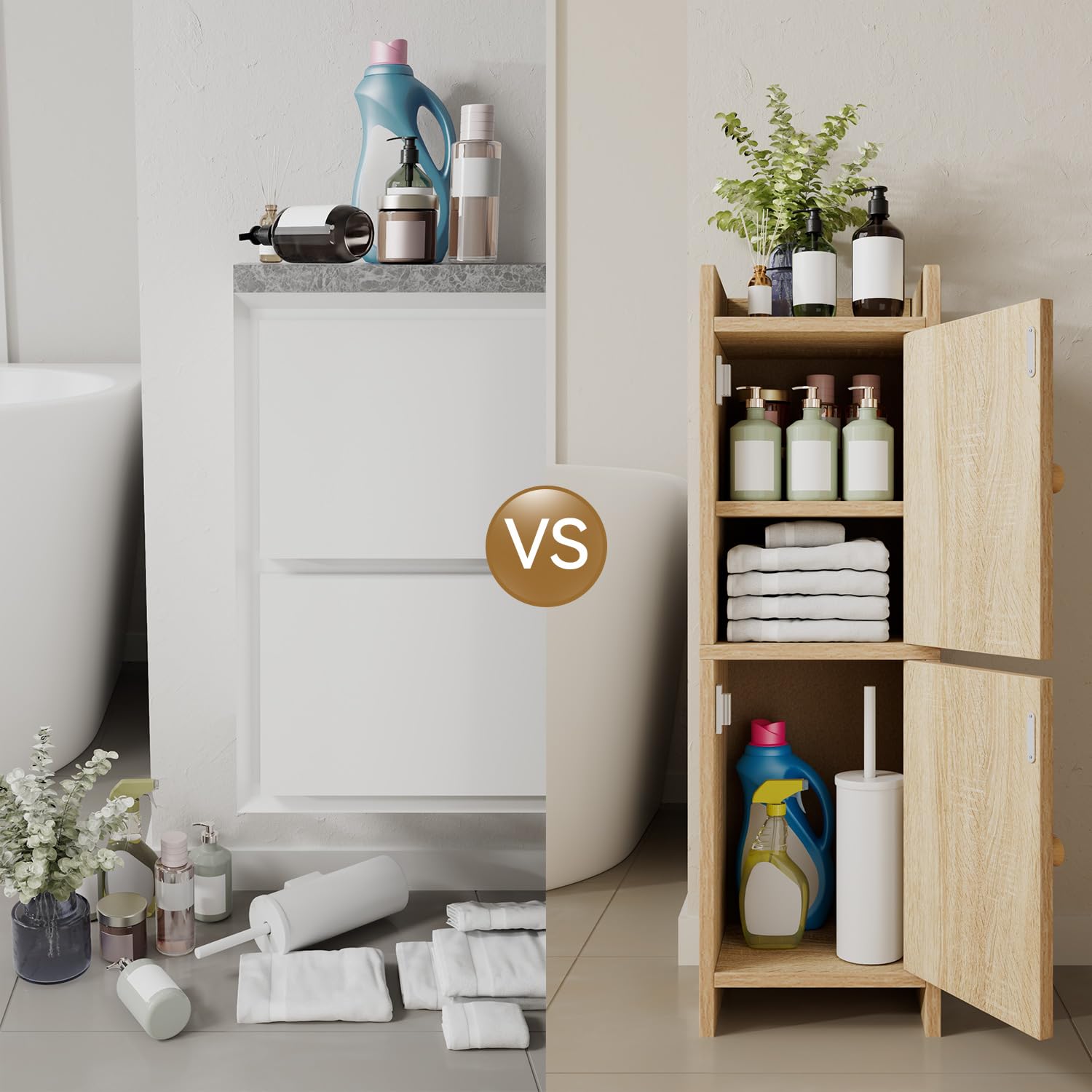 IBUYKE versatile placement ideas for bathroom, laundry, or hallway