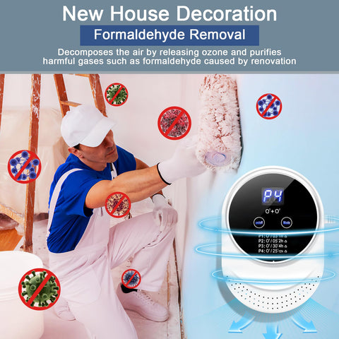 ICARE ozone odor eliminator in bathroom targets odors safely.