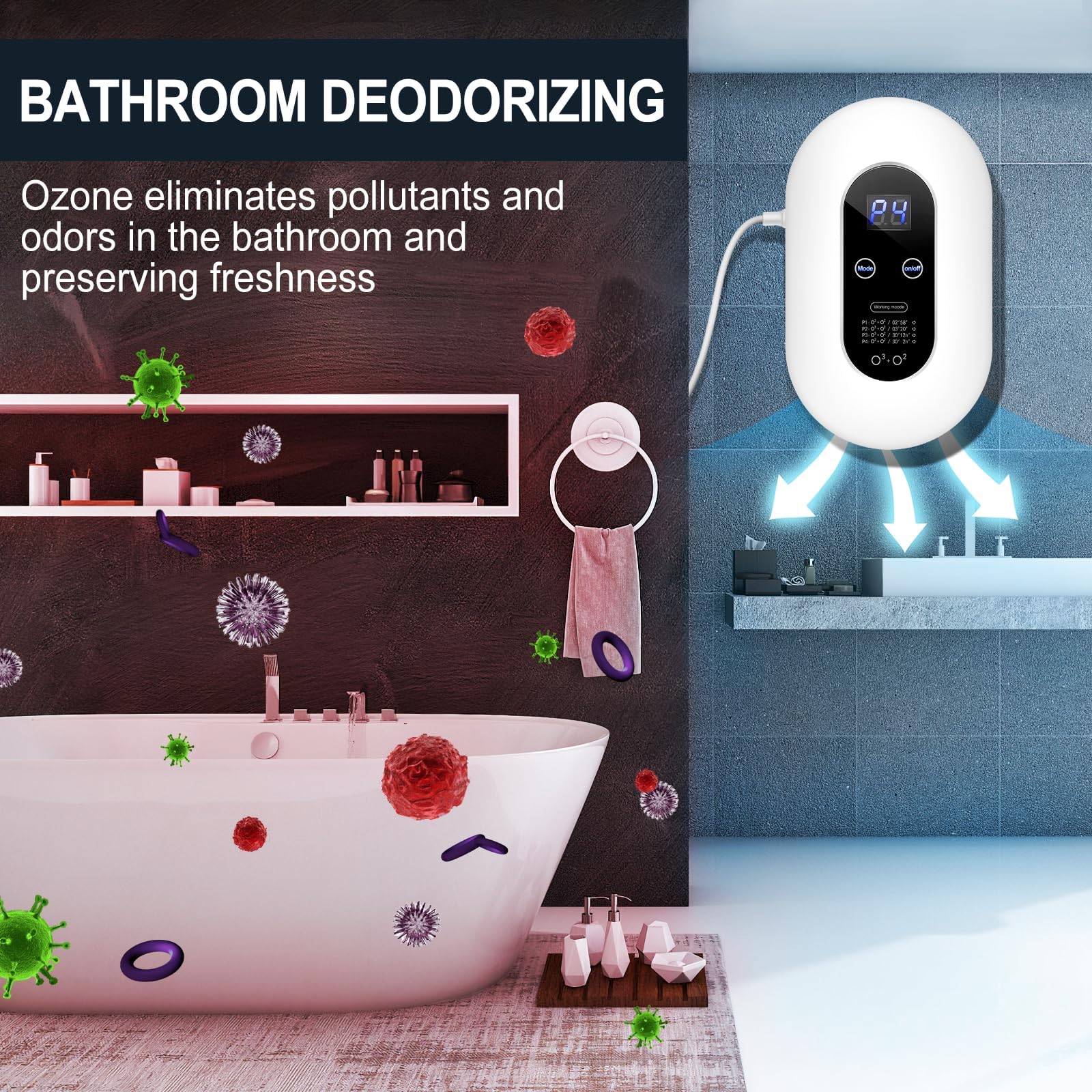 ICARE in-use bedroom scene demonstrating odor management