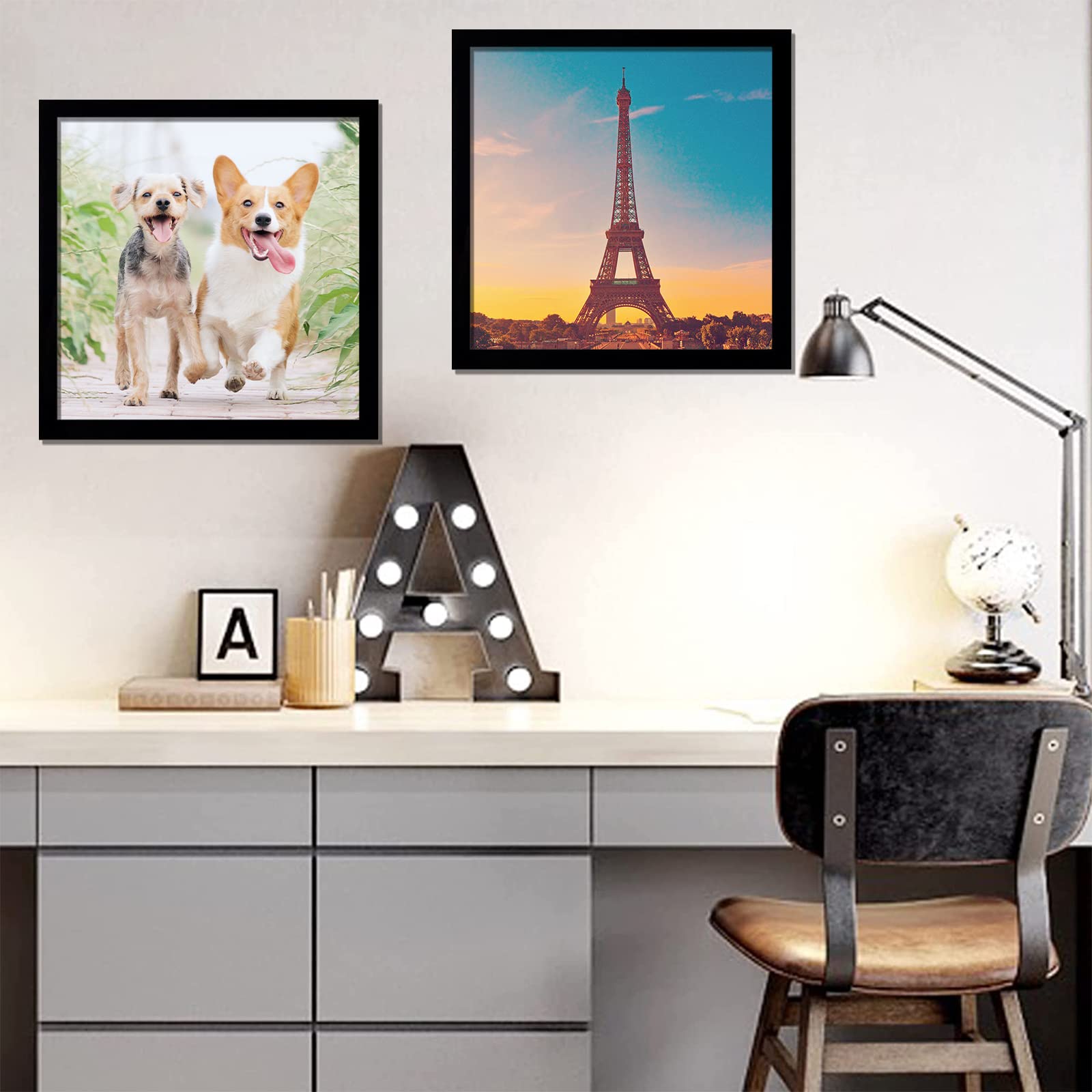 icariery scratch-resistant plastic frame delivers safe, lightweight protection for photos.