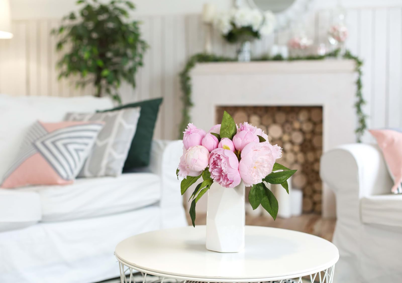 ICBOX pink peonies bridal bouquet accents for timeless elegance.
