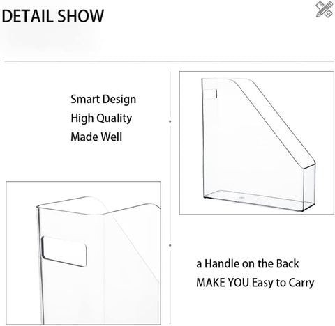 ICCGBHGO clear plastic rack with smooth edges for safe use.
