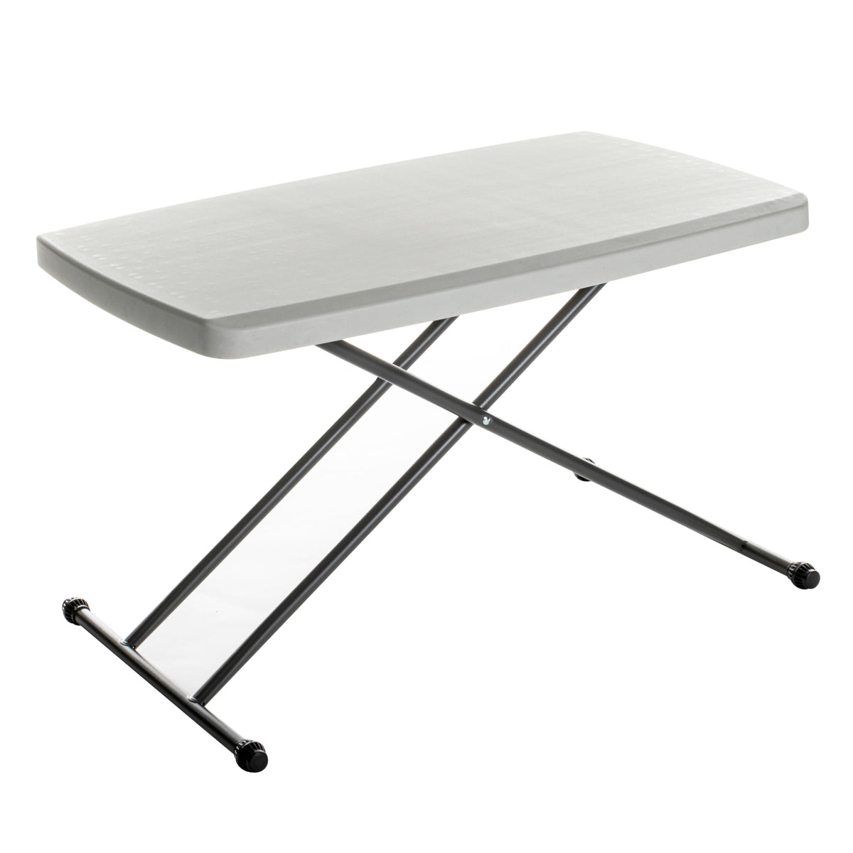 Iceberg small camping table closed for easy transport.