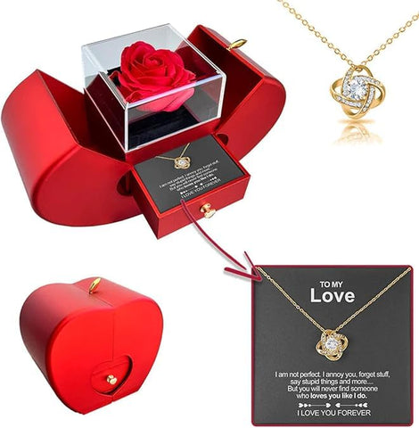 iceevery preserved rose hollow-necklace showing timeless romance and craftsmanship