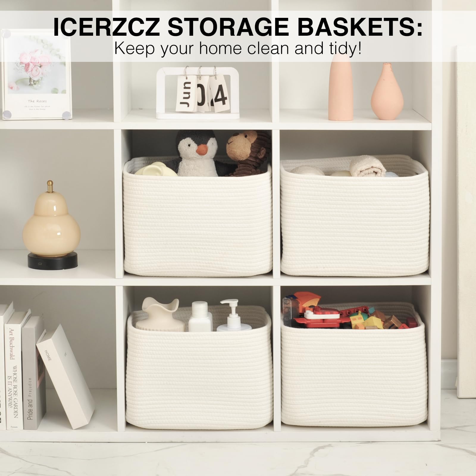 ICERZCZ storage baskets under bed save space
