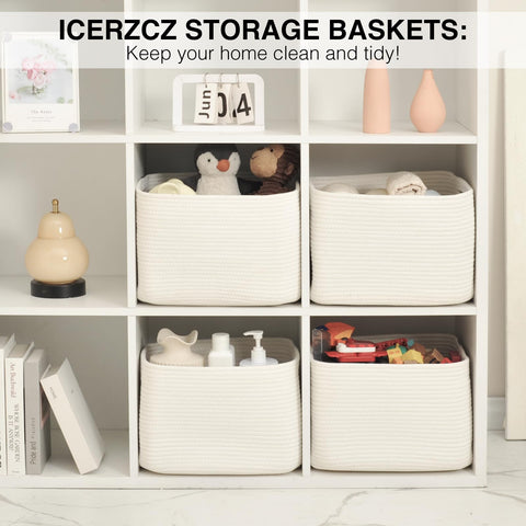 ICERZCZ storage baskets under bed save space