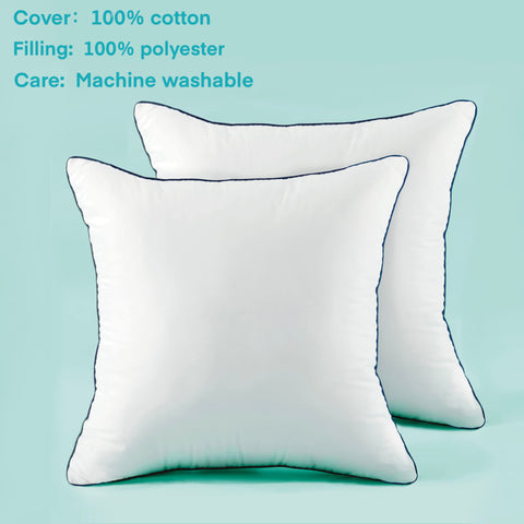 Ichrysania pillow inserts on sofa show decorative comfort and shape retention.