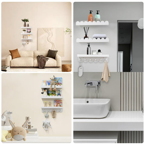 icnjdmopclean easy install wall shelves simplify setup and space optimization