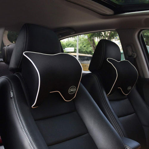 ICOMFYWAY ergonomic neck pillow contours to your seat for universal car compatibility.