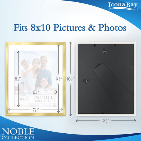 Icona Bay Noble Collection 8x10 frame gold side profile