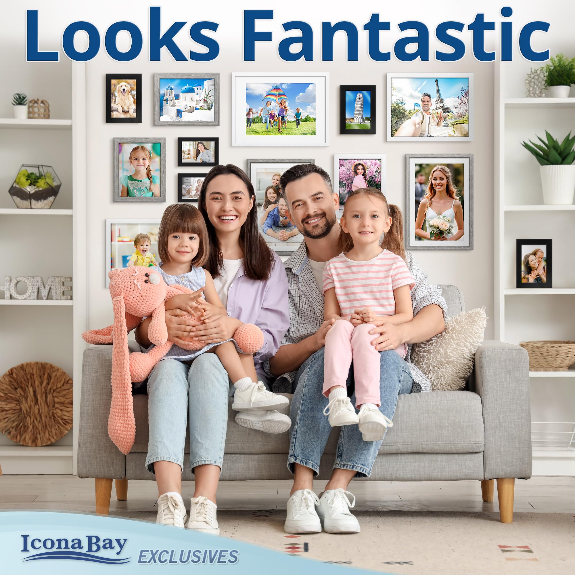 Icona Bay exclusive multi-size set showcases memories with cohesive style.