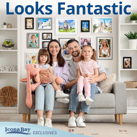 Icona Bay exclusive multi-size set showcases memories with cohesive style.
