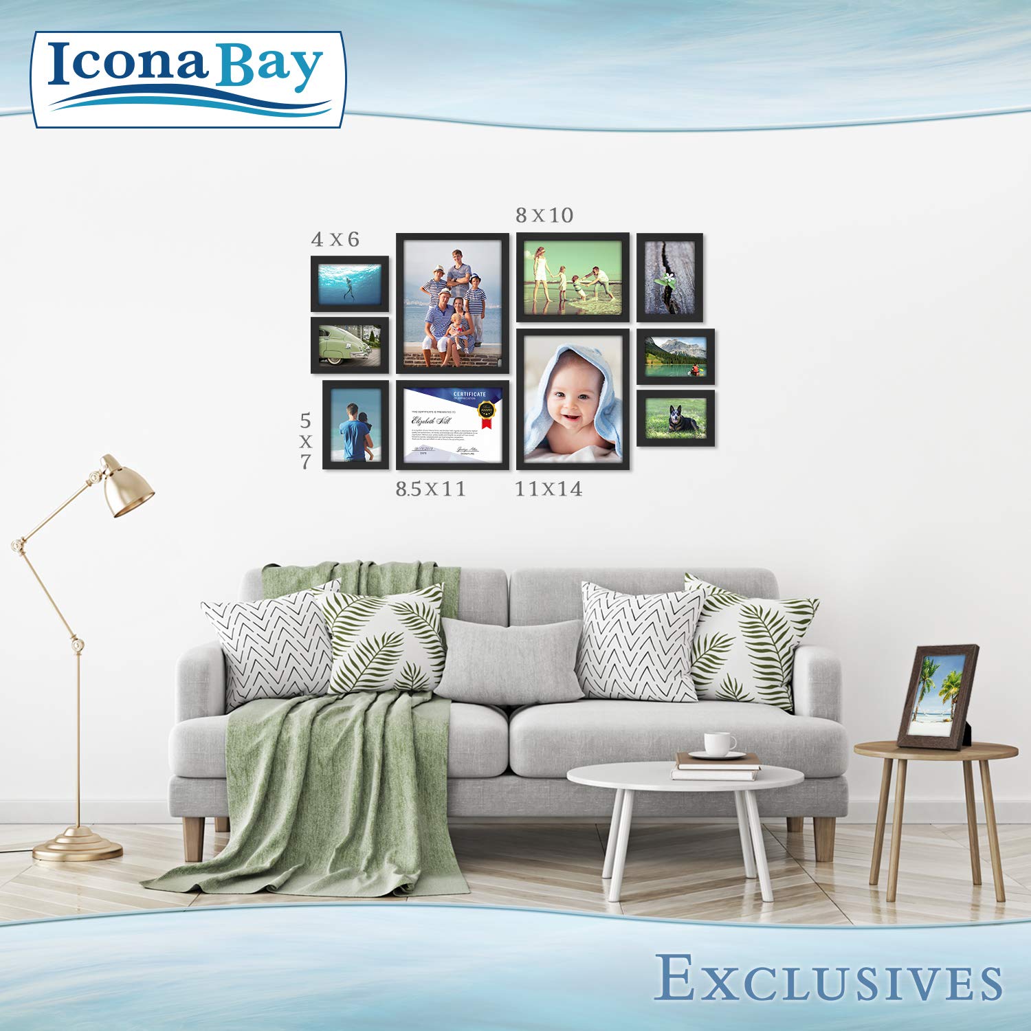 Icona Bay red 8.5x11 frame makes certificates stand out.