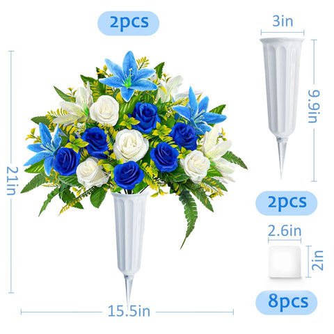 ICX fade-resistant velvet petals provide durable grave decorations.