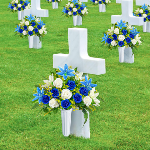 ICX included vase enables easy placement and stable grave display.