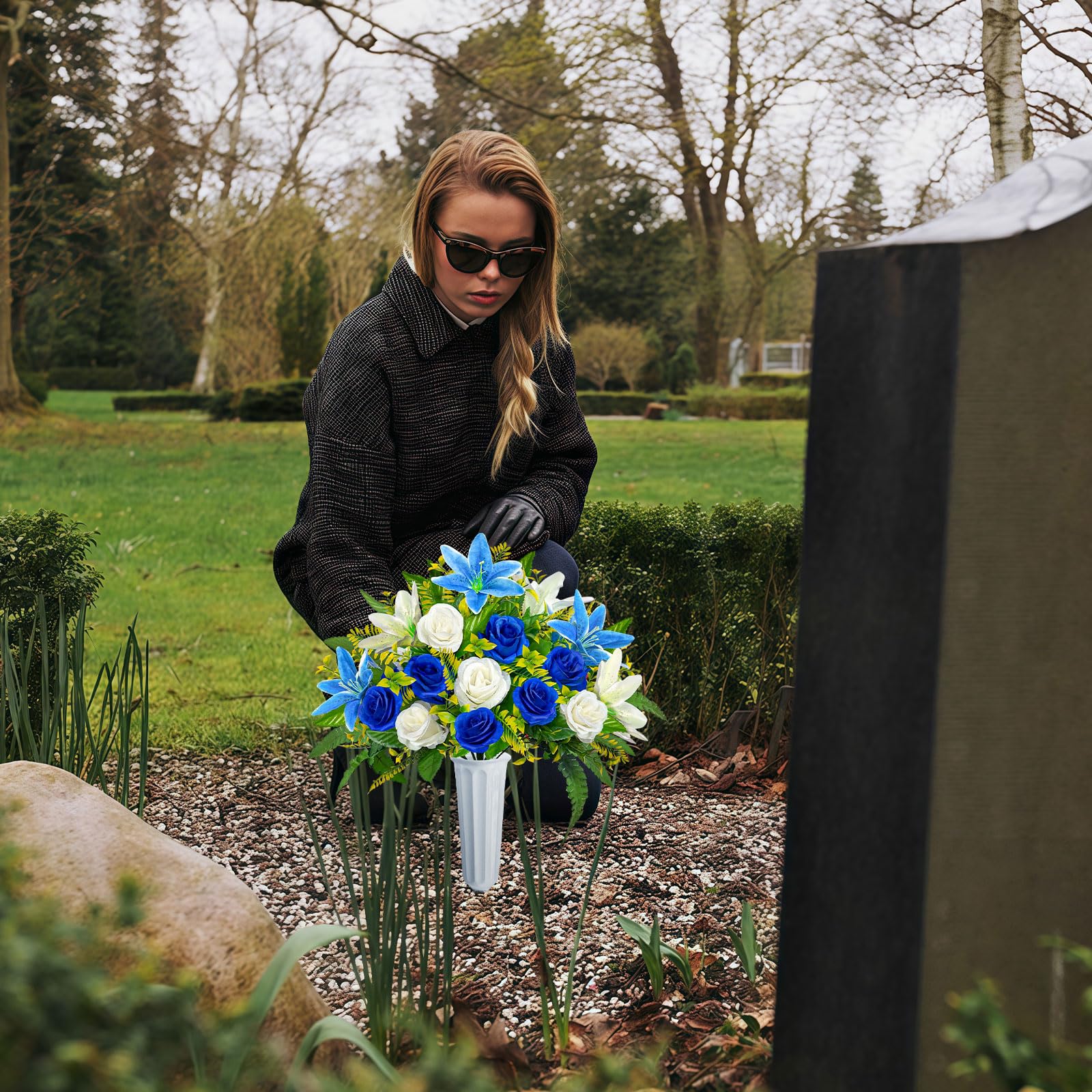 ICX outdoor grave flowers require minimal upkeep and offer long-lasting color.