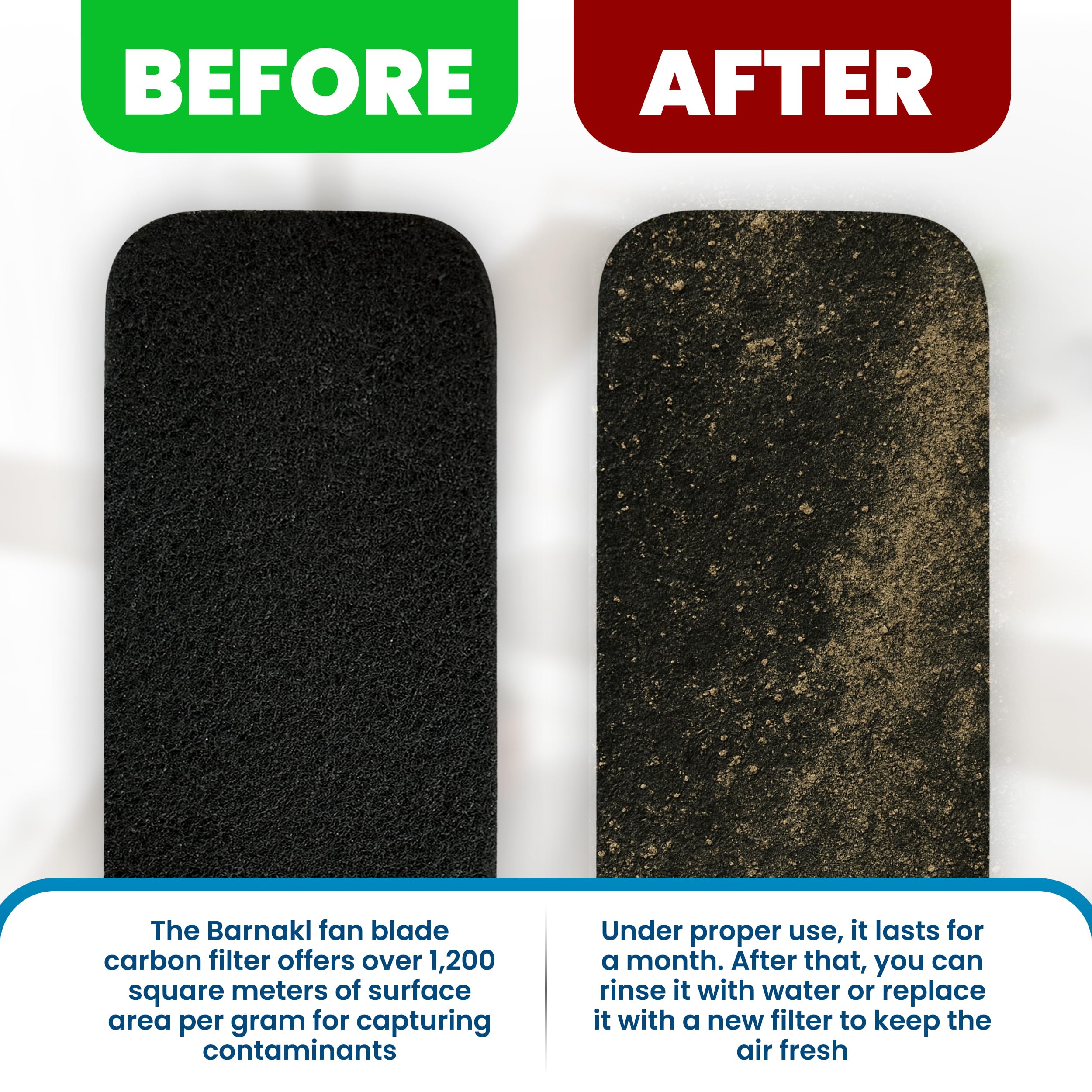 ICYVIBES dust-reduction-on-ceiling-fan-blades shows cleaner blades during use.