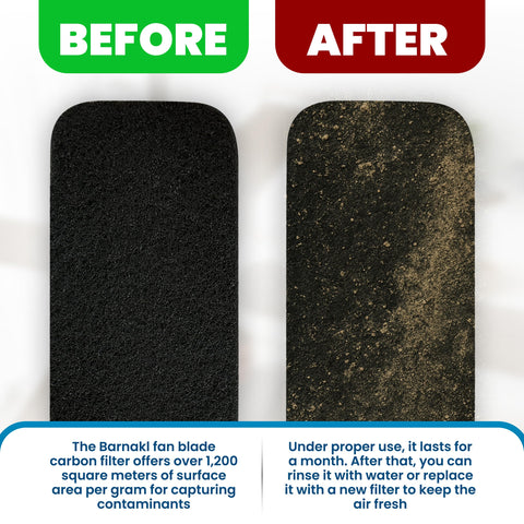 ICYVIBES dust-reduction-on-ceiling-fan-blades shows cleaner blades during use.