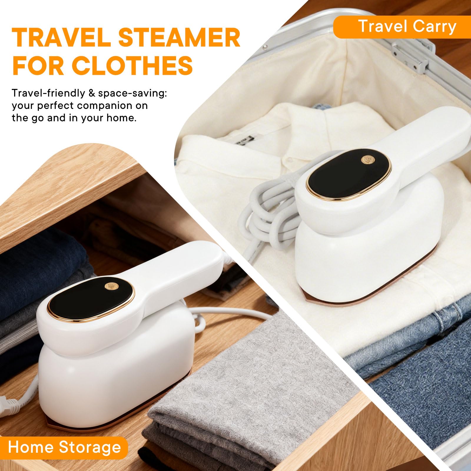 IDACYRIA ceramic-panel steamer protects fabrics while smoothing creases