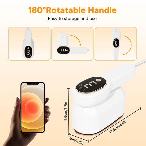 IDACYRIA steamer offers three modes for delicate to heavy fabrics