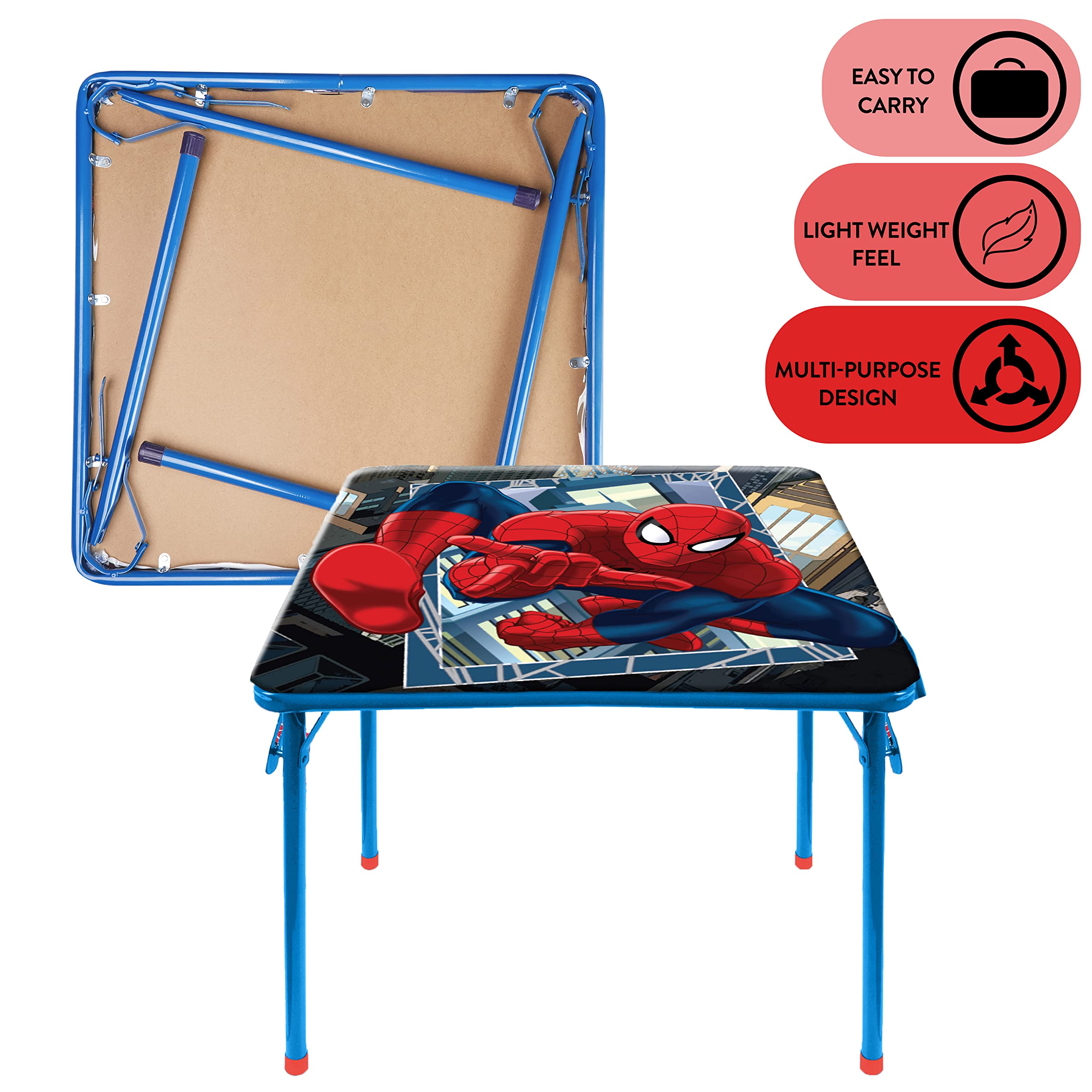 Idea Nuova Spider-Man table top close-up with vinyl surface