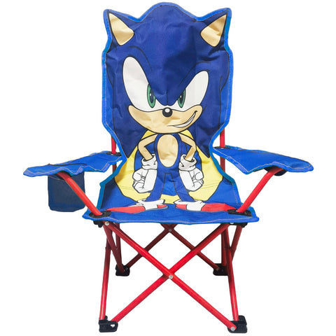 Idea Nuova Sonic figural camp chair with carry case for easy outdoor transport.