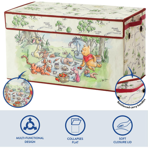 Idea Nuova Winnie the Pooh trunk collapsed flat for compact storage
